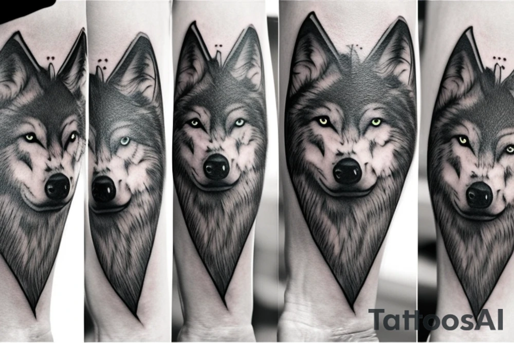 Wolf tattoo idea