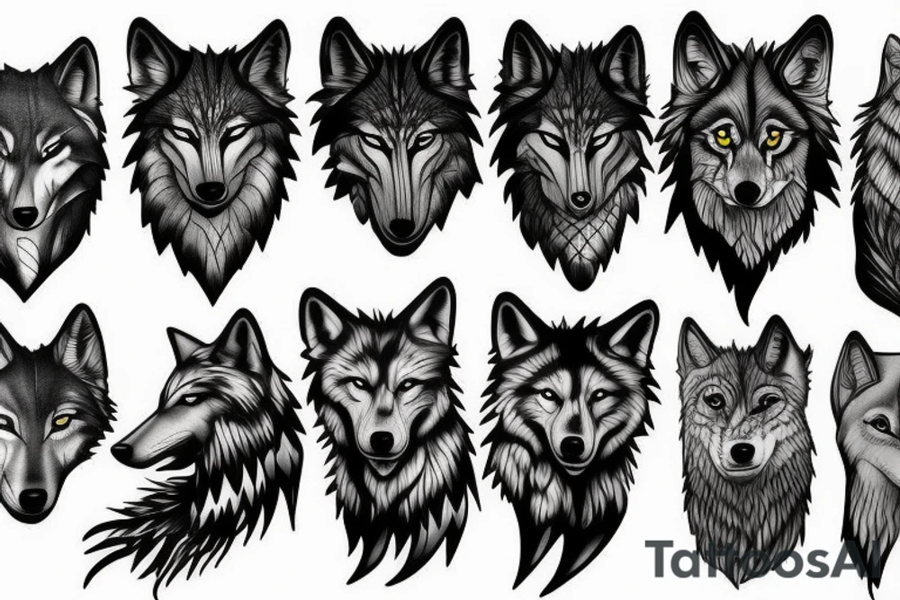Wolf tattoo idea
