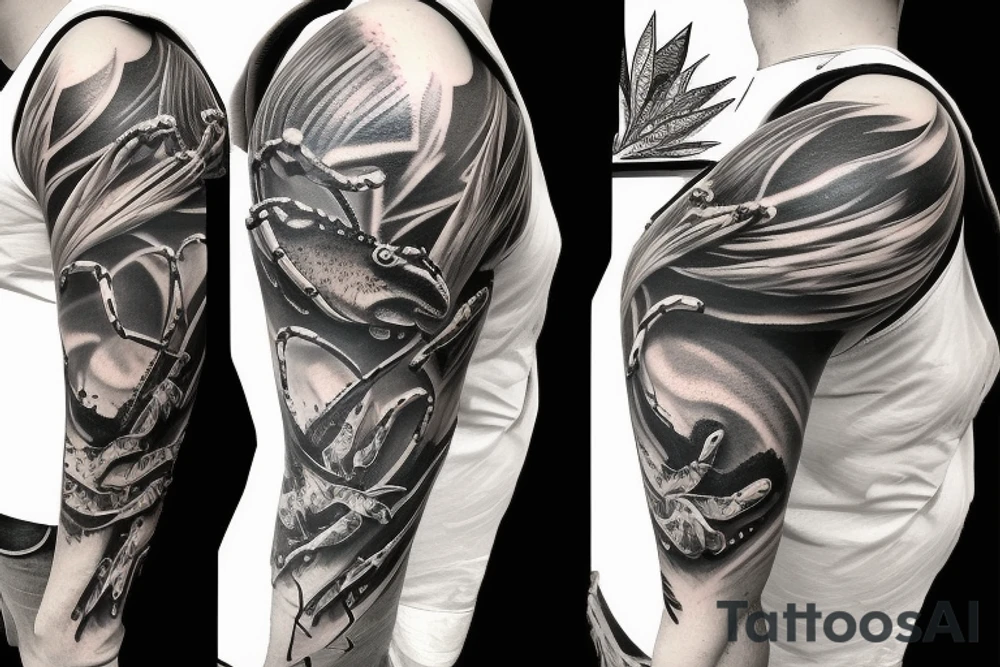 Crab and scorpion tattoo idea