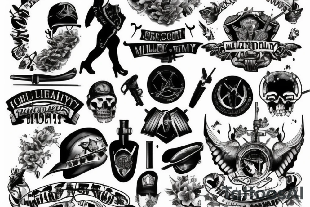 millitary tattoo idea