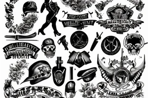 millitary tattoo idea