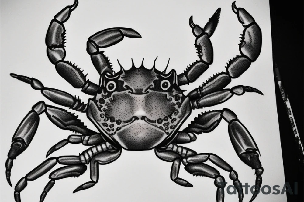 Crab and scorpion tattoo idea