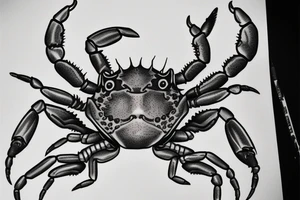 Crab and scorpion tattoo idea