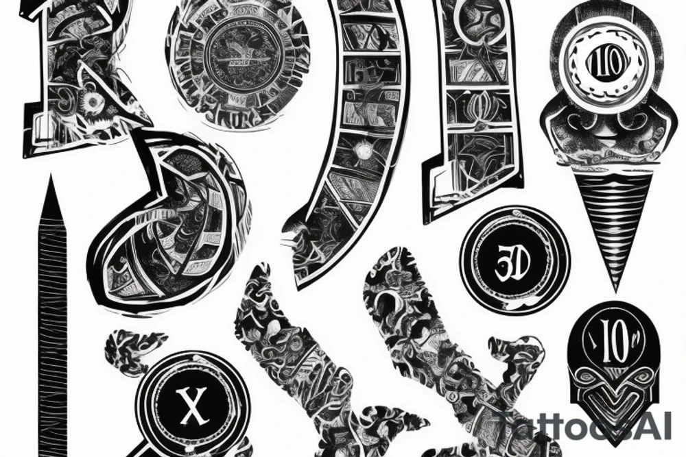 12-11-2018 10-14-2017 Roman numerals tattoo idea