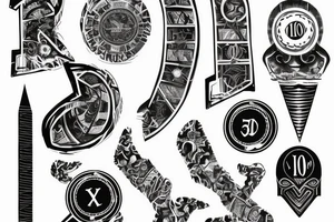 12-11-2018 10-14-2017 Roman numerals tattoo idea