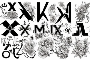 X・XIV・MMXVII XII・XI・MMXVIII tattoo idea