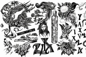 X・XIV・MMXVII XII・XI・MMXVIII tattoo idea