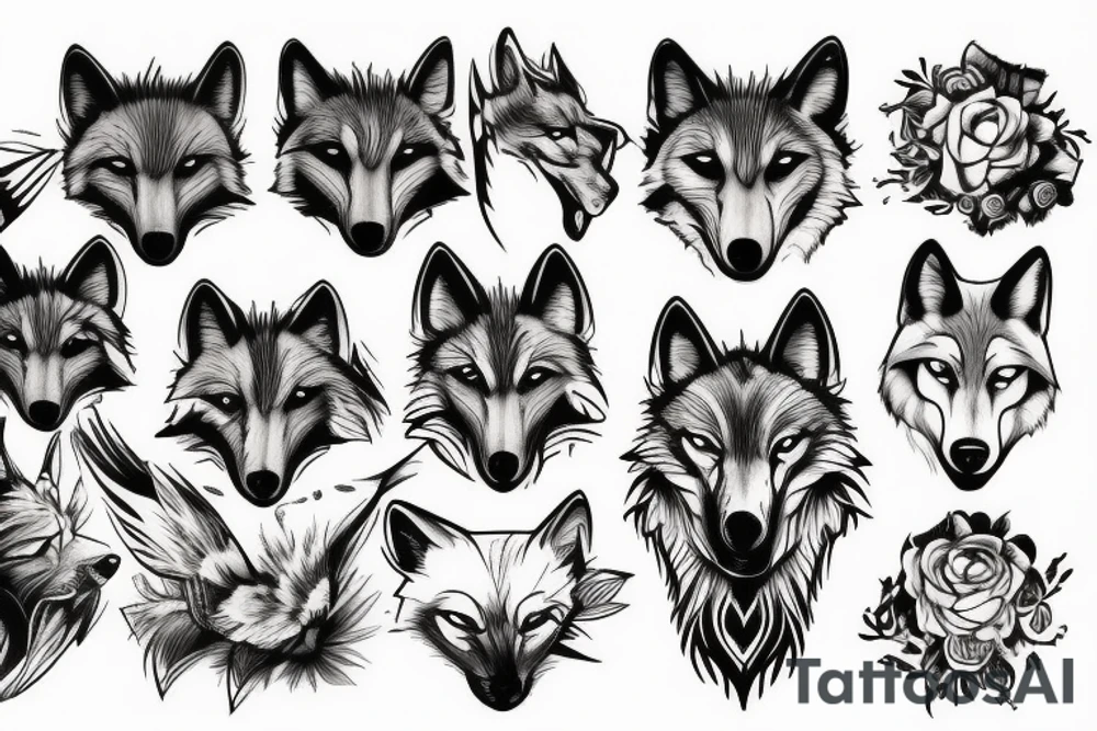 Wolf tattoo idea