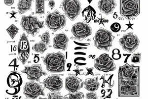 1996 Ronan numerals tattoo idea