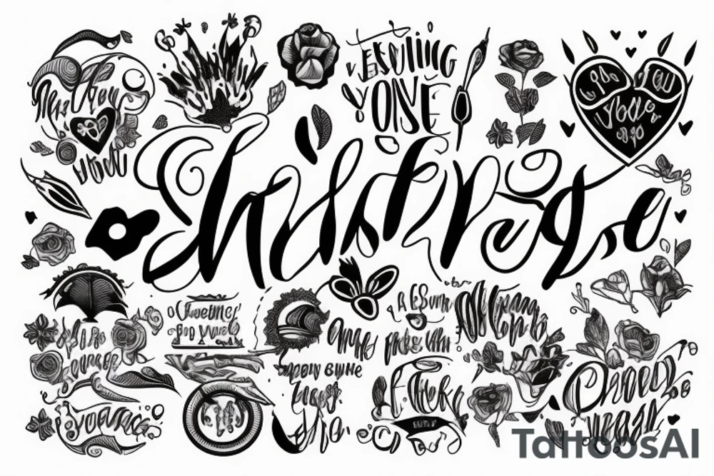 Phrase “Everything you need is inside you” tattoo idea