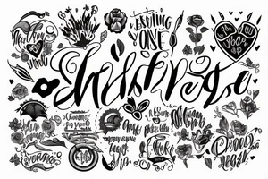 Phrase “Everything you need is inside you” tattoo idea