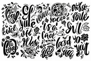 Phrase “Everything you need is inside you” tattoo idea