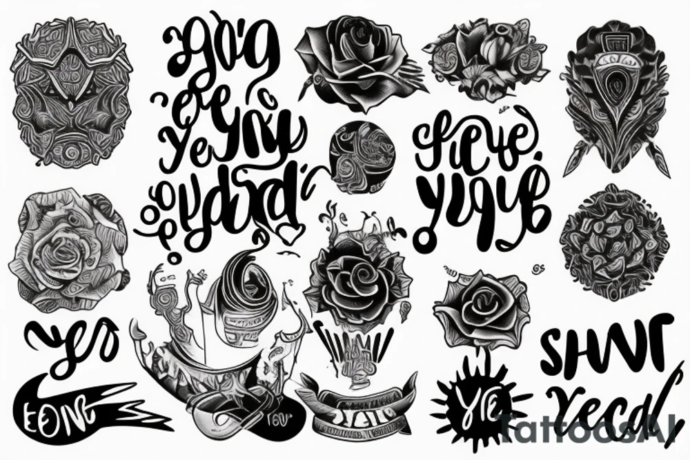Phrase “Everything you need is inside you” tattoo idea