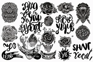 Phrase “Everything you need is inside you” tattoo idea