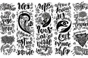 Phrase “Everything you need is inside you” tattoo idea