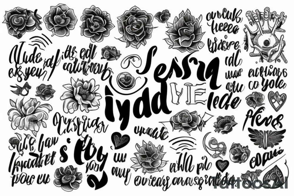 Phrase “Everything you need is inside you” tattoo idea