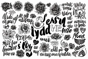 Phrase “Everything you need is inside you” tattoo idea
