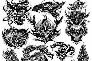 mount kinabalu tattoo idea