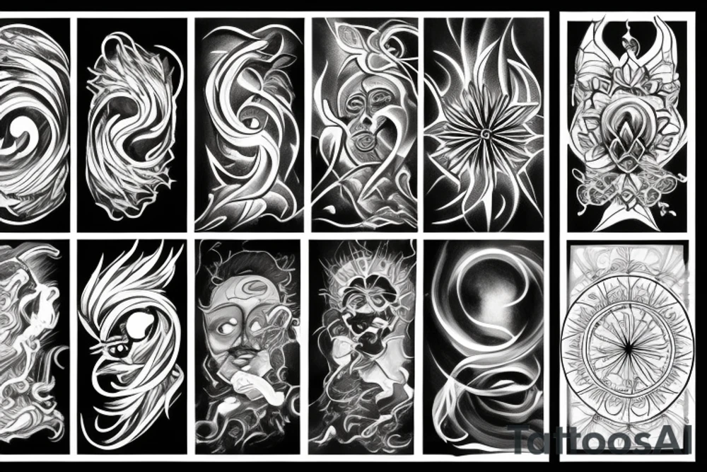 eternal sun tattoo idea