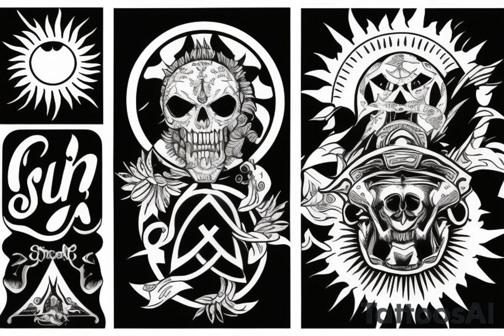 sun for forever tattoo idea