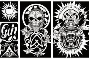 sun for forever tattoo idea