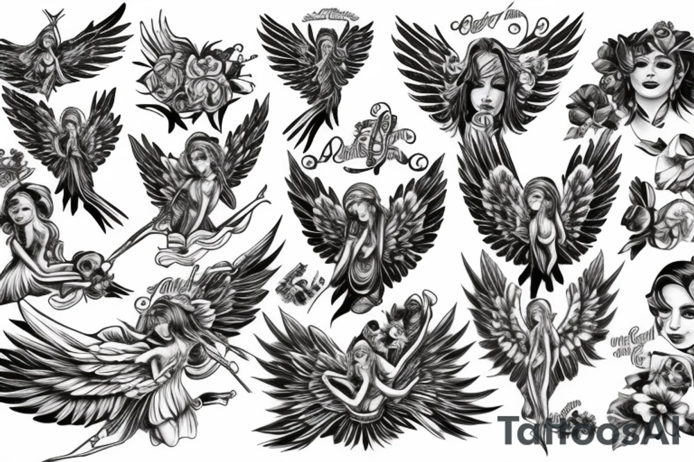 angel tattoo idea