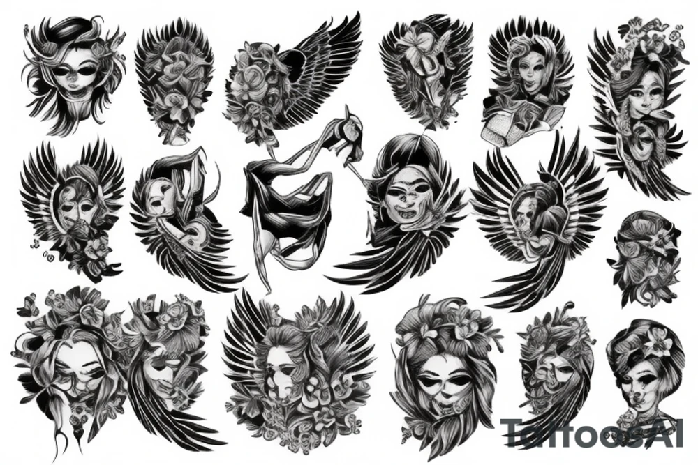 angel tattoo idea