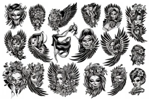 angel tattoo idea