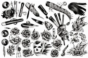 brushes tattoo idea