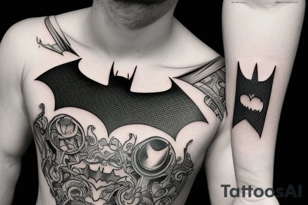 "i'm batman" - inscription tattoo idea