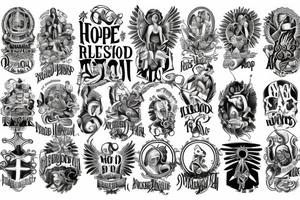 religion, god, angel, blessed, hope tattoo idea