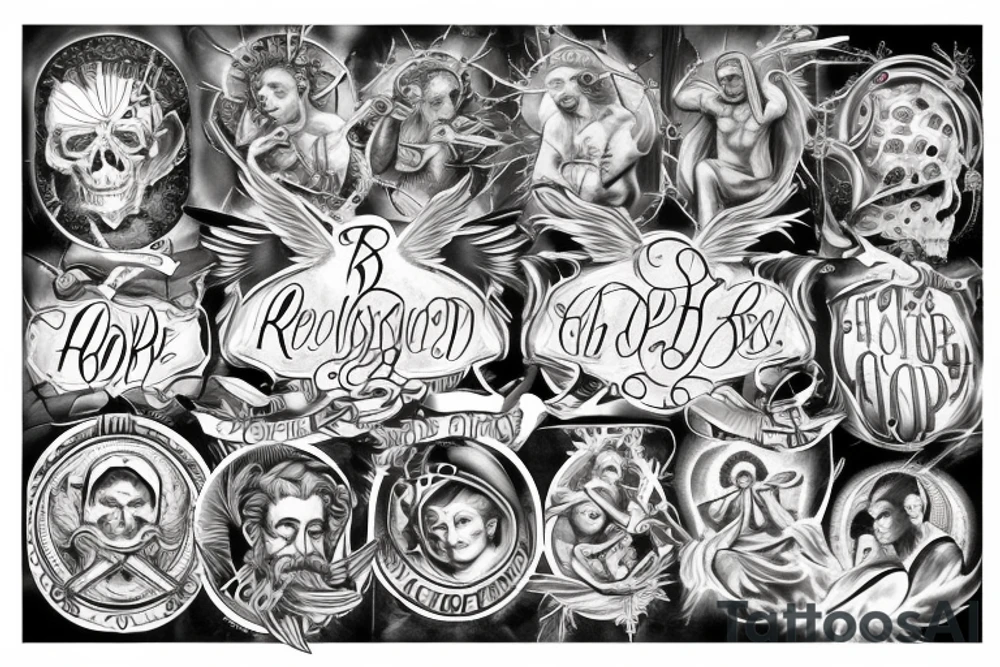 religion, god, angel, blessed, hope tattoo idea