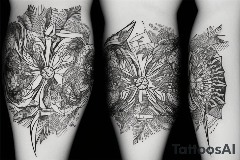 brush strokes tattoo idea