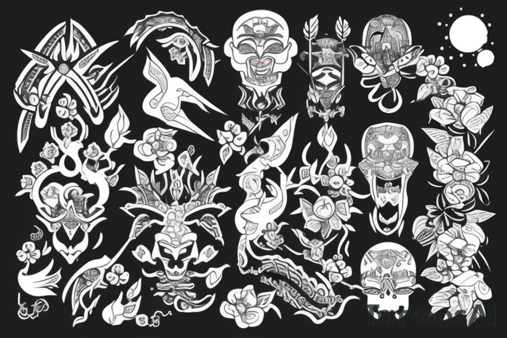 Kota Kinabalu and kuala lumpur tattoo idea