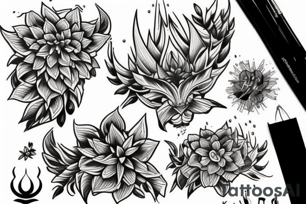 mount kinabalu tattoo idea