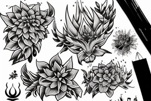 mount kinabalu tattoo idea