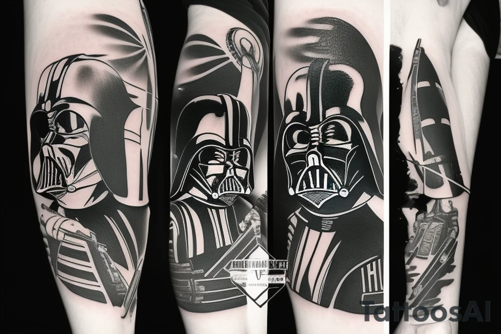 Darth vader tattoo idea
