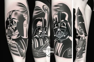 Darth vader tattoo idea