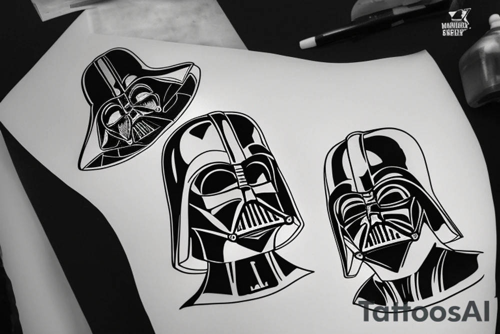 Darth vader tattoo idea