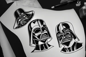Darth vader tattoo idea