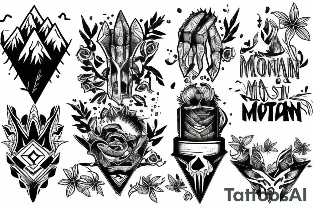 mountain tattoo idea