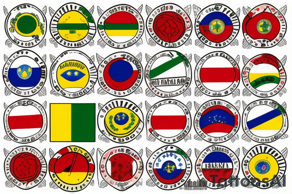 Brazilian flag tattoo idea