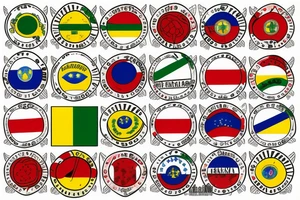 Brazilian flag tattoo idea