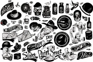 night street, drift tattoo idea