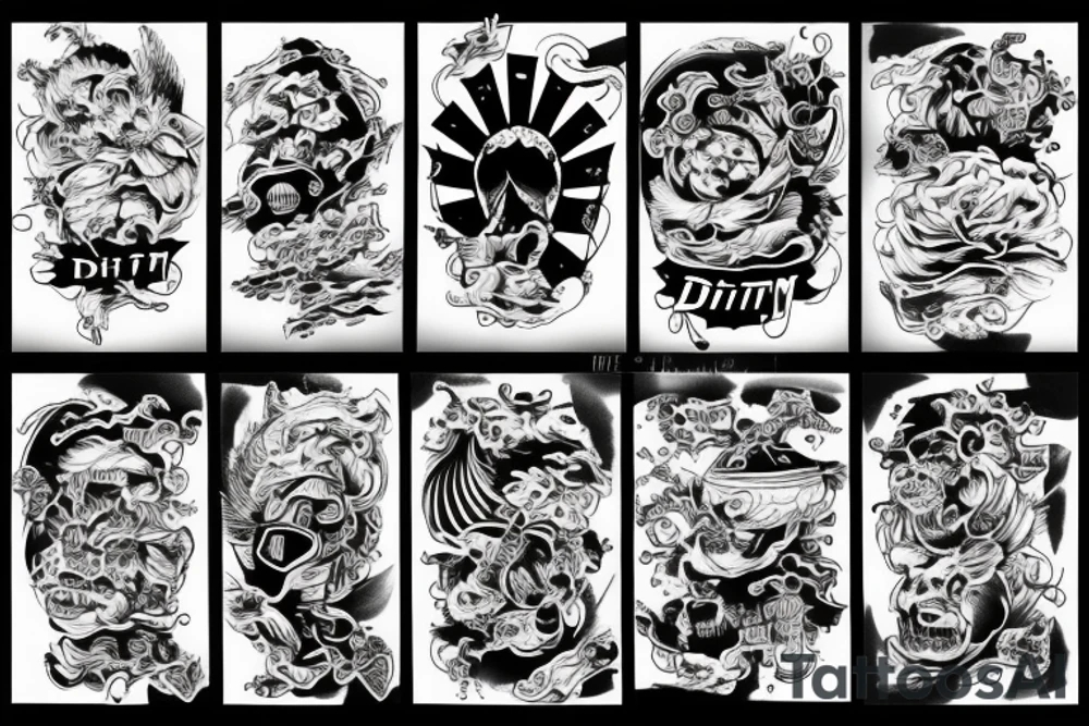 night street, drift, japan tattoo idea