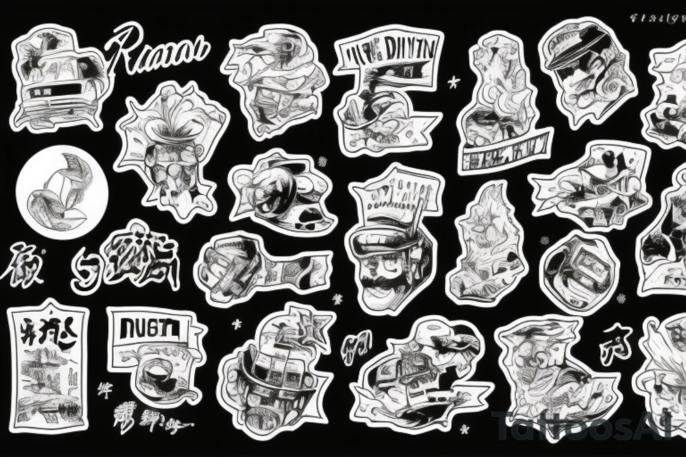 night street, drift, japan tattoo idea