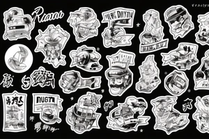 night street, drift, japan tattoo idea