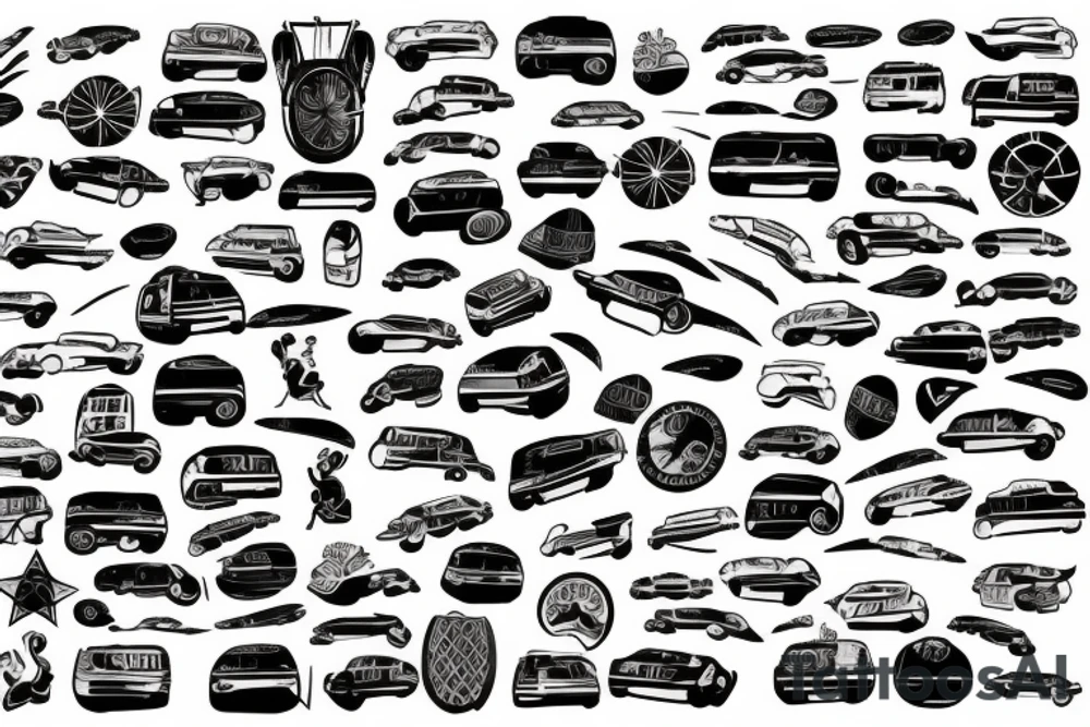 night street, drift, japan, cars tattoo idea