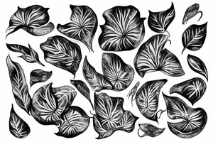 floral design of rafflesia tattoo tattoo idea