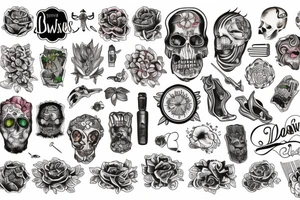 edelewiss color tattoo idea